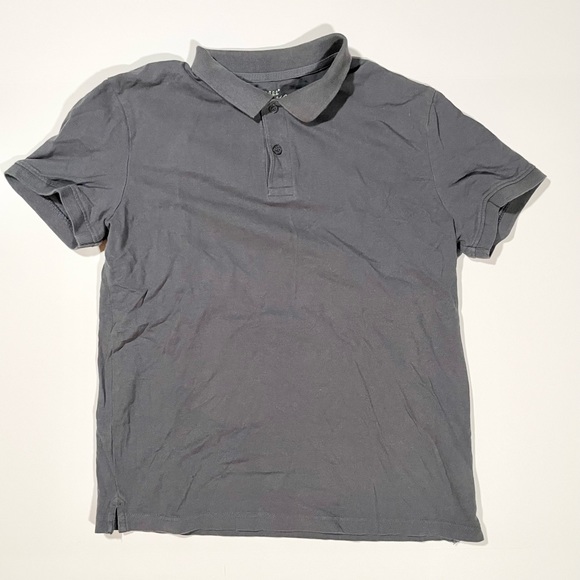 H&M Gray Polo Shirt 100% Cotton - Size Medium - Picture 1 of 6